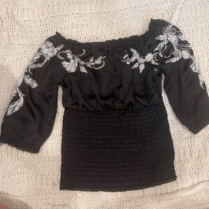 Vintage White House Black Market floral top